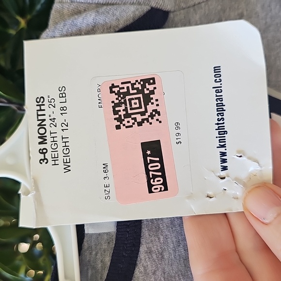 3-6 Months NWT Emory Eagles Fan Kids One Piece - Purple and Gray BABY - Picture 6 of 9